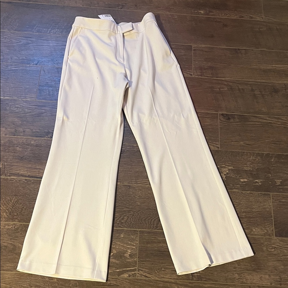 Elegant White Wide-Leg Pants